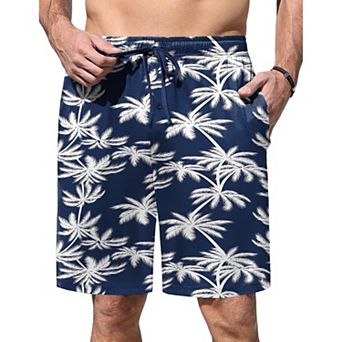 Ekouaer Men's Pajama Shorts Soft Sleepwear Bottoms Elastic Waistband Loungewear