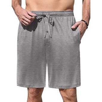 Ekouaer Men's Pajama Shorts Soft Sleepwear Bottoms Elastic Waistband Loungewear