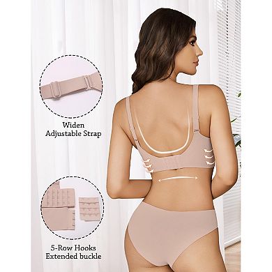 Avidlove Wireless Seamless Bra Full Coverage Comfortable Supportive Everyday Bralette
