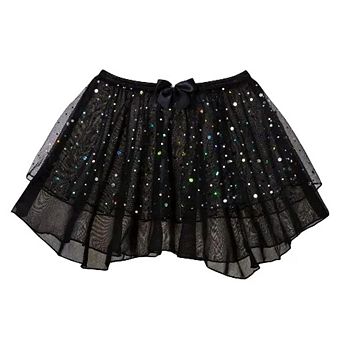 Girl's Sparkle Ballet Skirt Danz N Motion Elastic Waist Bow