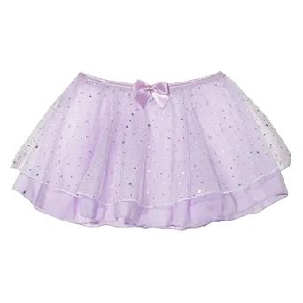 Girl's Sparkle Ballet Skirt Danz N Motion Elastic Waist Bow