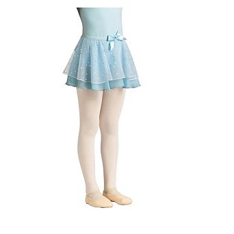 Girl's Sparkle Ballet Skirt Danz N Motion Elastic Waist Bow