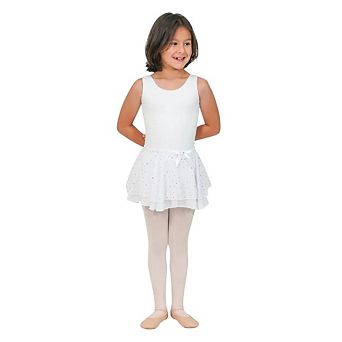 Girl's Sparkle Ballet Skirt Danz N Motion Elastic Waist Bow