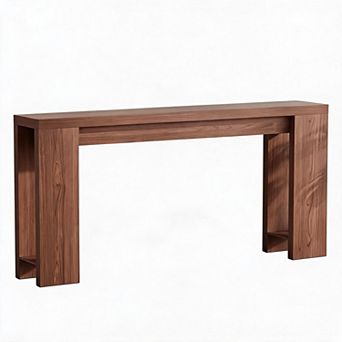 Farmhouse Console Table,Narrow Entryway Table,Rectangular Sofa Table,Wood Sofa Console Behind Couch