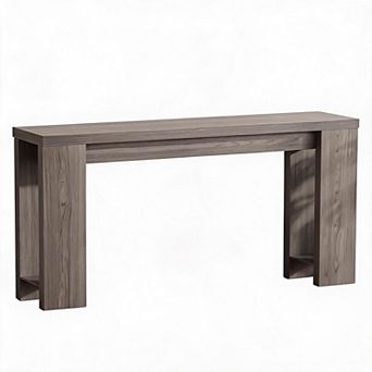 Farmhouse Console Table,Narrow Entryway Table,Rectangular Sofa Table,Wood Sofa Console Behind Couch