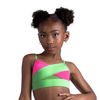 Girl's Dance Convention Crop Top Danz N Motion MARLI Bright & Bold Jazz Hip Hop Cheer