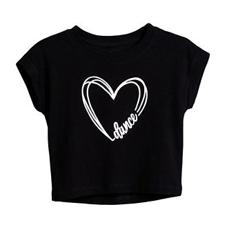 Women's Dance Crop T-Shirt Danz N Motion Heart Dance Jazz Hip Hop