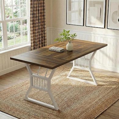 Dining Table For 4-6 People,Rectangle Kitchen Table,Long Dining Room Table,Dinner Table,Table Only