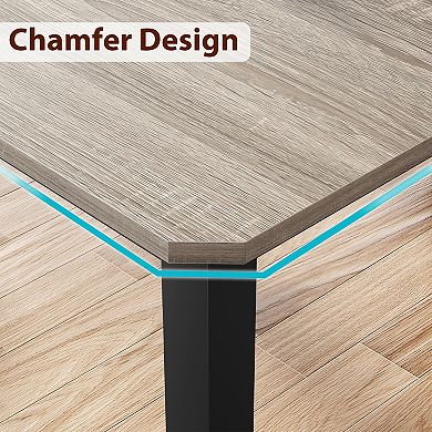 Dining Table For 6~8,Long Kitchen Table,Wood Rectangle Conference Table,Table Only