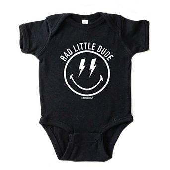 SmileyWorld Rad Little Dude - Infant Short Sleeve Graphic Bodysuit
