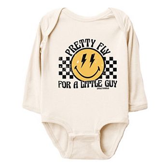 SmileyWorld Pretty Fly For A Little Guy - Infant Long Sleeve Bodysuit