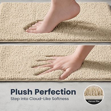 Super Absorbent Quick Dry Non Slip Washable Recycled Fiber Soft Bath Mat