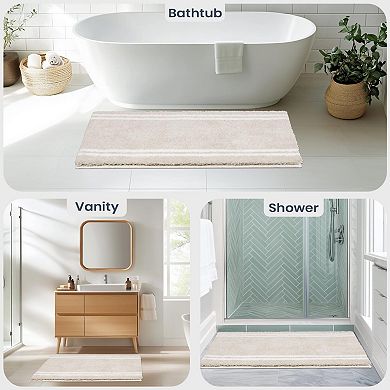Super Absorbent Quick Dry Non Slip Washable Recycled Fiber Soft Bath Mat