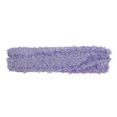 Three-dimensional Flower Lace Wide Headband for Women 1 Pc
