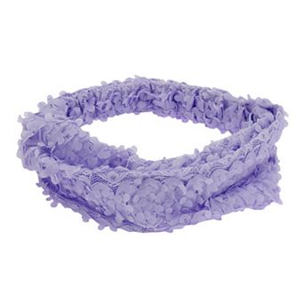 Three-dimensional Flower Lace Wide Headband for Women 1 pc