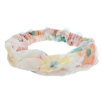 Ditsy Floral Lace Wide Headband for Women 1 pc