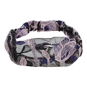 Flowers Lace Wide Headband for Women 1 pc