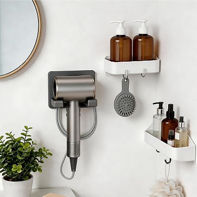 Wall-Mounted Hair Dryer Holder 1 Pc