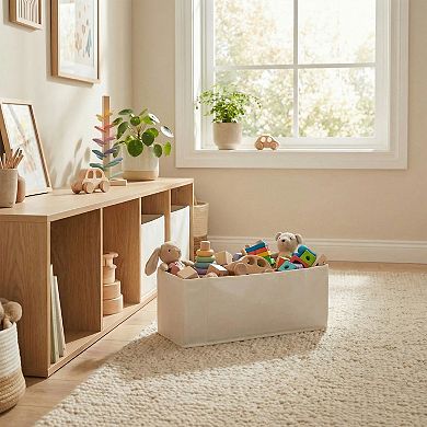 Storage Cube Fabric Storage Bin for Shelves Closet 3 Pack Collapsible Storage Basket for Clothes