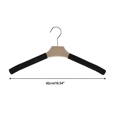 Wooden Circle Hook Closet Hanger 2 Pcs