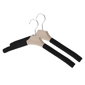 Wooden Circle Hook Closet Hanger 2 pc