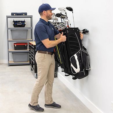 G-Golf Adjustable Wall Storage System - Holds 4 Bags - Holds 300 lbs