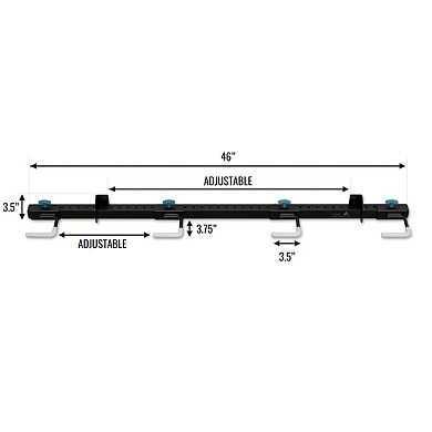G-Golf Adjustable Wall Storage System - Holds 4 Bags - Holds 300 lbs