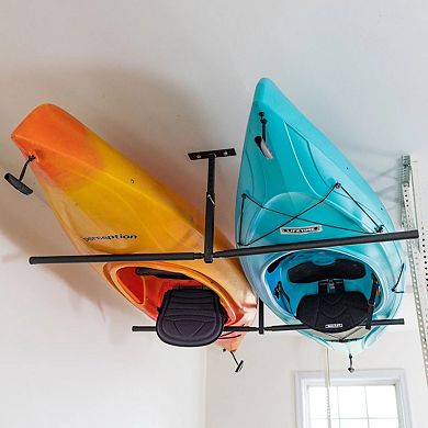 Hi-Port 2 Kayak Adjustable Ceiling Storage Rack - Double Sided - Holds 150 lbs
