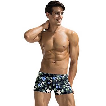 COOFANDY Mens Quick Dry Lightweight Square Leg Cut Trunks Swimwear