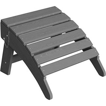 Adirondack Folding Ottoman, HDPE, All-Weather for Deck & Patio