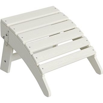 Adirondack Folding Ottoman, HDPE, All-Weather for Deck & Patio