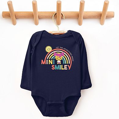 Mini Smiley Let The Adventures Begin Aria - Infant Long Sleeve Bodysuit