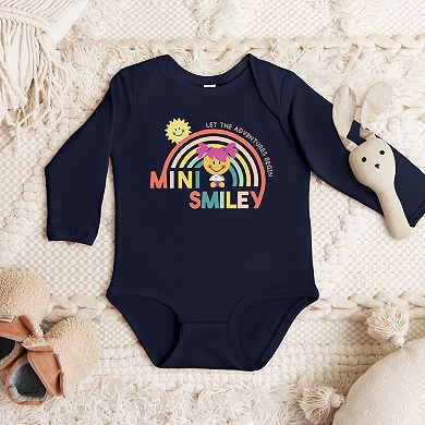 Mini Smiley Let The Adventures Begin Aria - Infant Long Sleeve Bodysuit