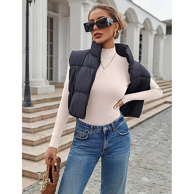 Ekouaer Womens Mock Turtleneck Long Sleeve Shirts Three Pack Soft Stretch Fitted Thermal Top