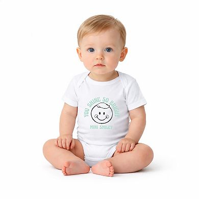 Mini Smiley You Shine So Bright - Baby Short Sleeve Graphic Bodysuit