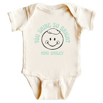 Mini Smiley You Shine So Bright - Baby Short Sleeve Graphic Bodysuit