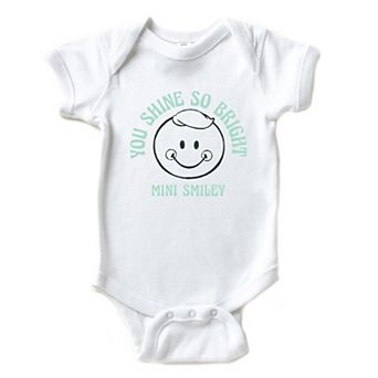 Mini Smiley You Shine So Bright - Baby Short Sleeve Graphic Bodysuit
