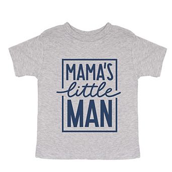 Mama's Little Man - Toddler Short Sleeve Graphic T-Shirt