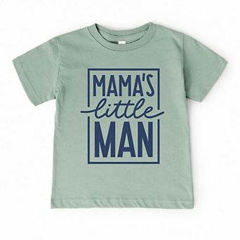 Mama's Little Man - Toddler Short Sleeve Graphic T-Shirt