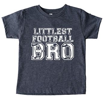 Littlest Football Bro - Toddler Short Sleeve Graphic T-Shirt