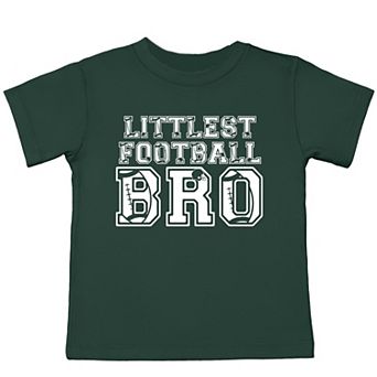 Littlest Football Bro - Toddler Short Sleeve Graphic T-Shirt