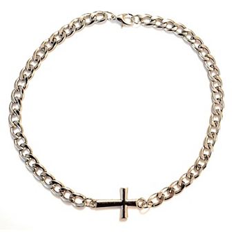 Stainless Steel Cross Anklet