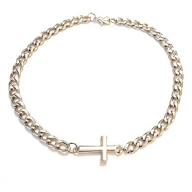 Stainless Steel Cross Anklet