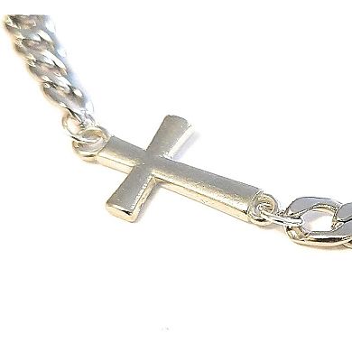 Stainless Steel Cross Anklet