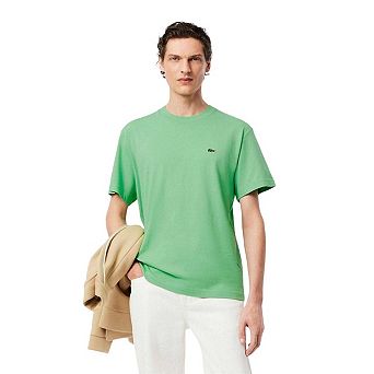 Lacoste Mens Embroidered Logo Cotton T-Shirt