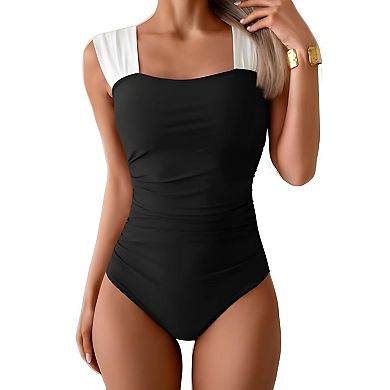 Full Coverage Ruched Bathing Suit