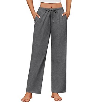 Ekouaer Womens Cotton Pajama Pants Casual Drawstring Pajama Bottom Soft Pajama Pants