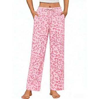 Ekouaer Womens Cotton Pajama Pants Casual Drawstring Pajama Bottom Soft Pajama Pants