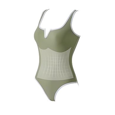 High Cut One Piece Bathing Suit