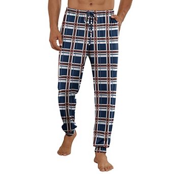 Ekouaer Mens Pajama Pants Ultra Pajamas Bottoms Soft Sleep Jogger Pants with Pocket Drawstring